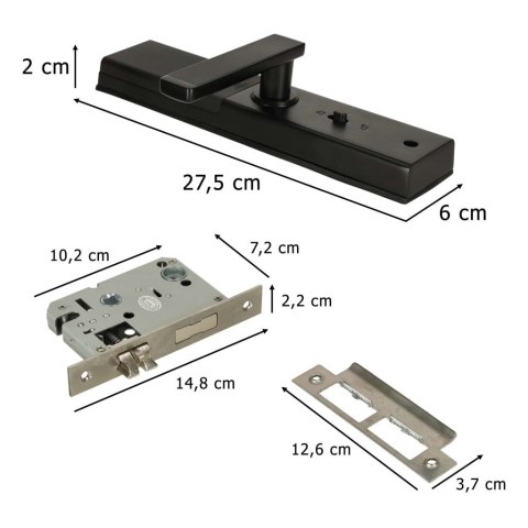 Zamek elektroniczny do drzwi SMART klamka inteligentna na kod odcisk palca bluetooth