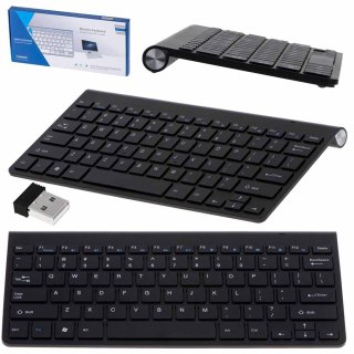 Klawiatura bezprzewodowa Smart TV czarna