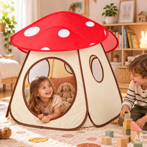 Namiot dla dzieci grzybek muchomor domek do pokoju dziecięcy składany